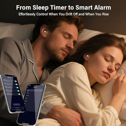 Sleep Earbuds Bluetooth 5.4 in Ear Buds for Sleeping, Sleep Headphones for Side Sleepers with Dual Modes, Sleep Timer, Alarm, 48H Wireless Earbuds for Sleeping, Sleep monitoring, App Customization