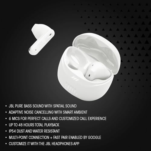 JBL TFLEX2BLK Tune Flex 2 True Wireless Noise Cancelling Earbuds - Black - color: Black