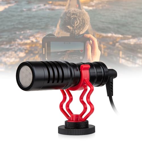 Universal Mic for Camera, Portable Condenser Microphone with Stand