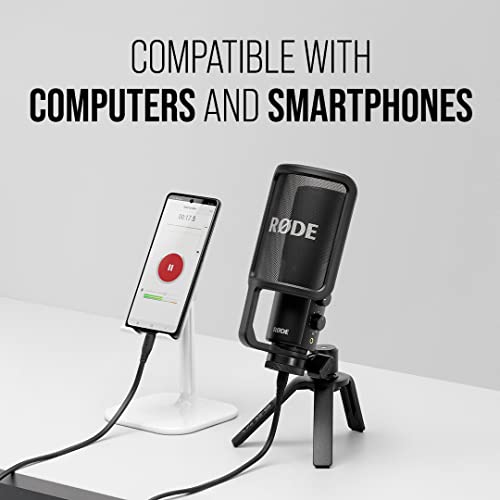 RØDE NT-USB+ Professional-Grade USB Condenser Microphone for Recording