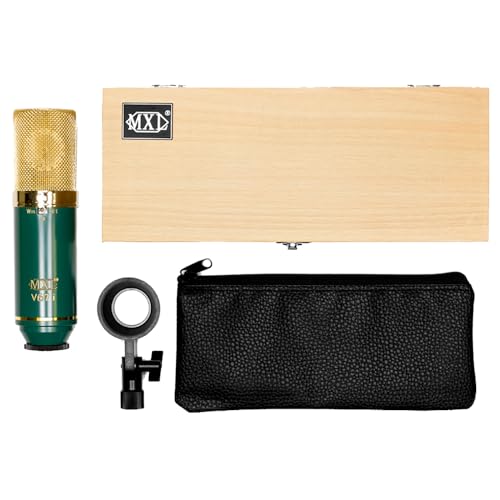 MXL V67i FET Condenser Microphone Bundle with Pig Hog Microphone Cable | Dual-Voiced Capsule Design, Studio-Ready Performance, Added Control Options, Mic Cable, Mic Clip & Polishing Cloth Included