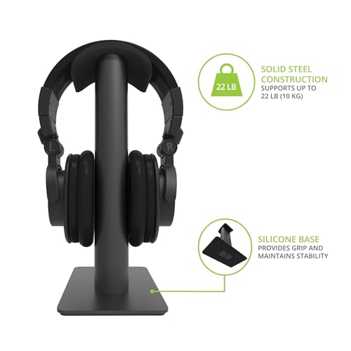 Kanto Living H2 Premium Headphone Stand - Black - color: Black, style: H2 Premium