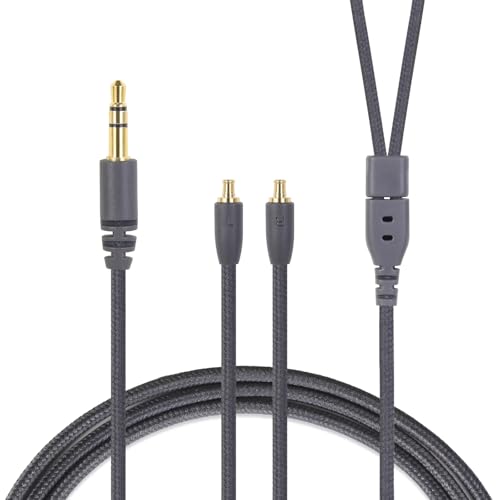 HBC13 A2DC Replacement Cable,for Audio-Technica 4 Cores High-Purity OFC Silver-Plated, Compatible with CKR100iS/CKS1100/CKS1100iS/ATH-CM2000Ti/ATH-CK2000Ti etc, 3.5mm Straight 4FT