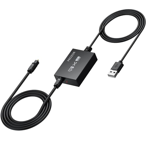 PROZOR USB A to Toslink Optical Audio Adapter 1M/3.3ft Cord