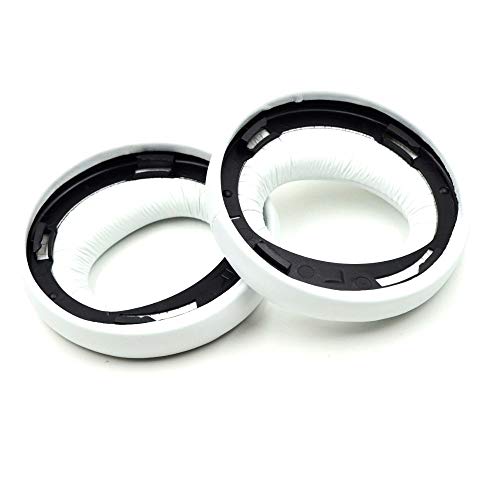 Replacement EarPads for Sony PS3 PS4 Gold Wireless PlayStation 3 PlayStation 4 CECHYA-0083 Stereo 7.1 Virtual Surround Headphones Ear Cushions Pillows Earpads (White) - color: White