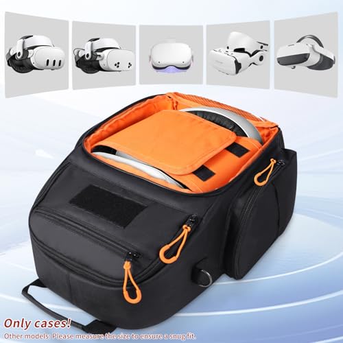Carrying Case for Meta Quest 3s/3/2, Travel Case for Oculus Quest 3 Headset | Large Storage Case Compatible with Quest Pro, Touch Controllers Accessories for Travel Home Storage