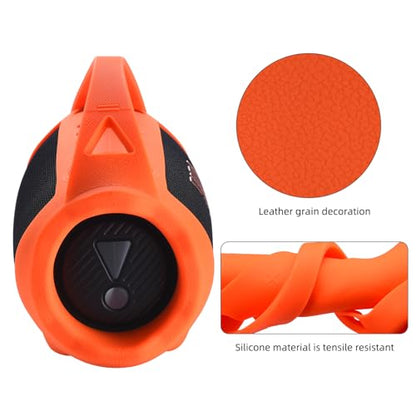 Silicone Cover for JBL Xtreme 4, Protective Case, Shockproof (Orange)