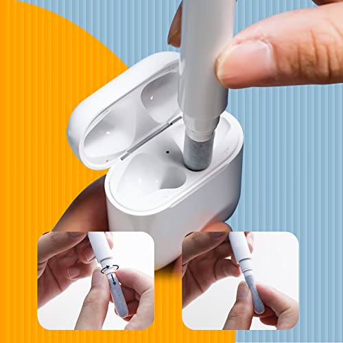 Bicaco Cleaner Pen Kit, Multi-Function Earbuds Cleaning Tool Set for Airpods Pro 1 2 3 Case Cleaner Cleaning Kit (Cleaning Pen) TEADZ