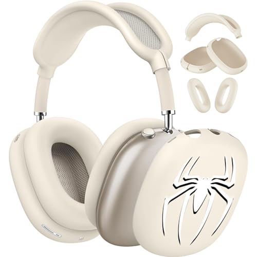 3-in-1 Silicone Case Cover for AirPods Max 2/AirPods Max Headphones, Apple AirPod Max Accessory Protective Cover, Headband/Ear Cups/Ear Pad Covers, Anti-Scratch and Sweatproof (Starlight 2)