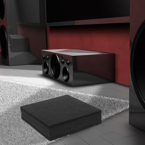 2pcs Subwoofer Insulation Cushion,mousse,soundproofing And Noise Damping Cushion for Studio Monitor Isolation, Non-slip