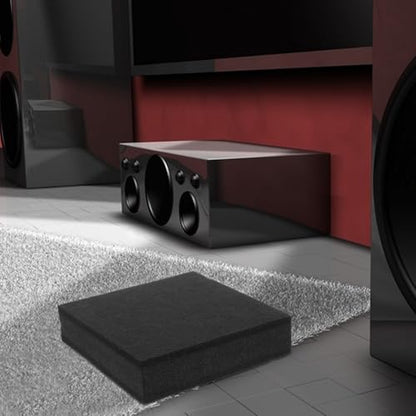2pcs Subwoofer Insulation Cushion,mousse,soundproofing And Noise Damping Cushion for Studio Monitor Isolation, Non-slip