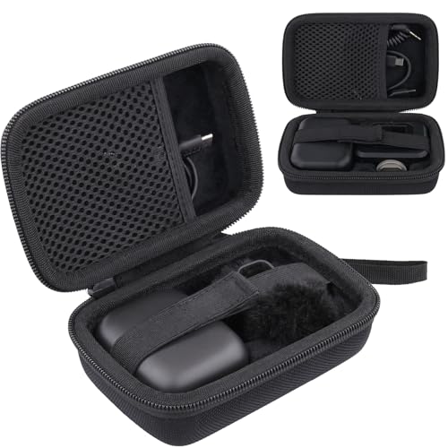 Aenllosi Hard Case for RØDE Micro/Shure MoveMic Two/Two Kit - Pro, Black | EVA case construction, Water-resistant design, Impact-resistant design, Case only - style: For Røde Wireless Micro/Shure Movemic Two Kit