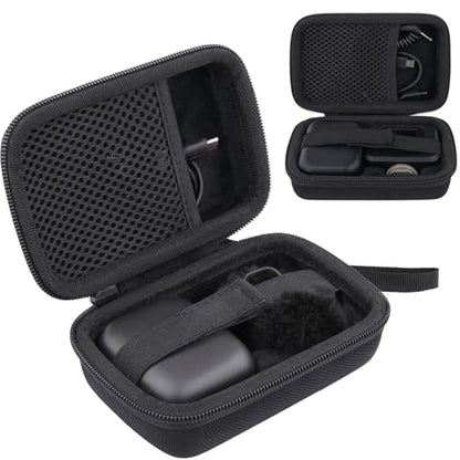 Aenllosi Hard Case for RØDE Micro/Shure MoveMic Two/Two Kit - Pro, Black | EVA case construction, Water-resistant design, Impact-resistant design, Case only - style: For Røde Wireless Micro/Shure Movemic Two Kit