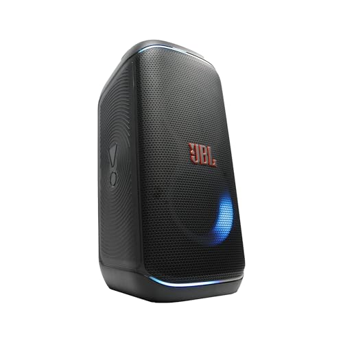 JBL PartyBox Club 120-160W Portable Wireless Splash Proof Speaker - 12 Hours of Playtime - Powerful Sound and deep bass + Wireless Two Microphone System with Receiver + AUX Cable + Microfiber Cloth - color: Black, style: Bundle w/ Mics