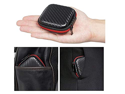 Katouigb FYSSHUO Waterproof Earbuds Carrying Case,Headset EVA Travel Storage Box for AirPods/Powerbeats/iPod/MP3/TF Card/U Disk/USB Cable/Keys/Charger/Earphones-2Pack