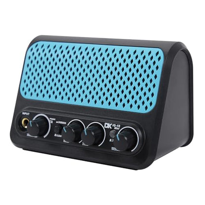 Dekode iG-10Mini Electric Guitar Amplifier, 10W Portable Mini Guitar Amp with Reverb, Clean/Overdrive Channels, Bluetooth, Headphone Jack, 4-6H Playtime, Rechargeable, Travel and Outdoor Use | BT 5.0, 2 Channels (Clean/Overdrive), 1.75” Speaker, Headphone