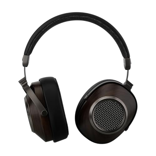 SIVGA Anser HiFi Open-Back Wooden Over-Ear Wired Headphones, 50mm Driver | Solid wood earcups, 3.5mm detachable cable, soft earpads, adjustable headband, powerful clean bass, wide soundstage
