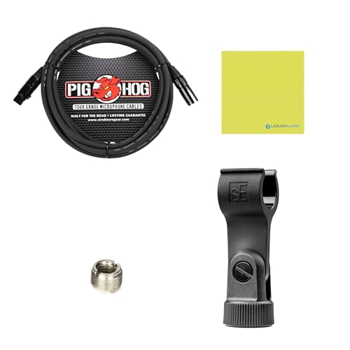 sE Electronics X1 A Large-diaphragm Condenser Microphone Bundle | Exceptional Performance and Reliability, Professional-Grade Condenser Capsule, Mic Cable & Polishing Cloth Included