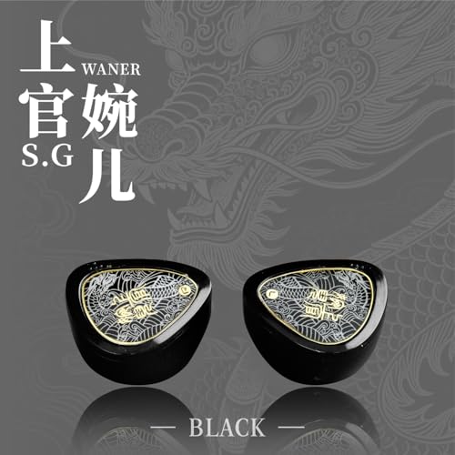TANGZU Wan'er S.G II Wired Earbuds, in-Ear Monitors with 10mm Dynamic Driver PET Diaphragm, HiFi Gaming IEM Earphones, 0.78mm 2-Pin Detachable Cable, Tangle-Free (Black 3.5mm Without Mic) - color: Black, size: 3.5mm