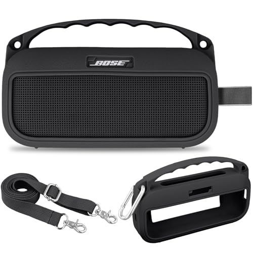 Aenllosi Case for Bose SoundLink Flex 2nd Gen Speaker, Black (Case Only) | Drop Resistant Protection, Water Resistant Protection, Dust Proof Protection, Protective Case Only - color: Black, style: Silicone Cover for Bose SoundLink Flex 2nd Gen