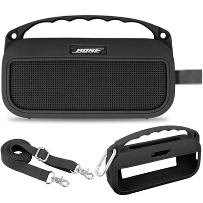 Aenllosi Case for Bose SoundLink Flex 2nd Gen Speaker, Black (Case Only) | Drop Resistant Protection, Water Resistant Protection, Dust Proof Protection, Protective Case Only - color: Black, style: Silicone Cover for Bose SoundLink Flex 2nd Gen
