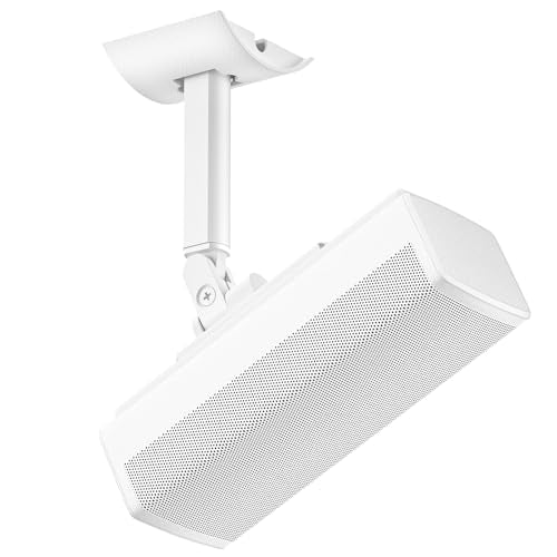 Angle Adjustable Wall Mount for Bose Speaker - Ceiling & Wall Mount for UB-20 Series II, SoundTouch, CineMate, Lifestyle, Acoustimass, Cube Surround Bracket, White - color: White