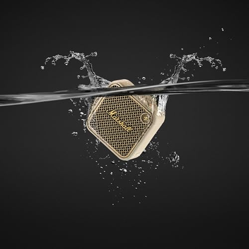 Marshall Willen II Portable Bluetooth Speaker - Rugged Waterproof/Dust-Proof Design | Loud Stereo Sound, Deep Bass | Compact and Wireless for Travel and Outdoors - Cream - color: Cream