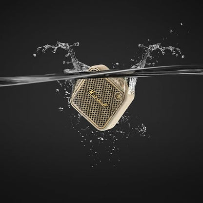 Marshall Willen II Portable Bluetooth Speaker - Rugged Waterproof/Dust-Proof Design | Loud Stereo Sound, Deep Bass | Compact and Wireless for Travel and Outdoors - Cream - color: Cream