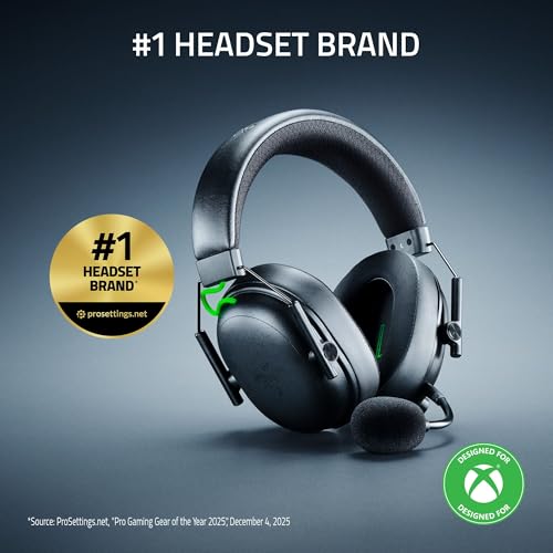 Razer BlackShark V3 Wireless Xbox Gaming Headset, 50mm Drivers, Black - color: Black, style: Xbox