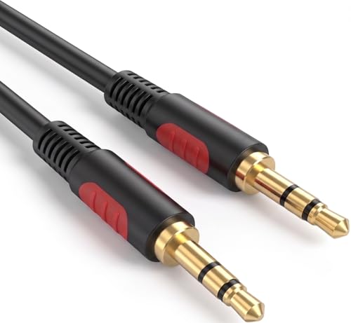3.5mm Male to Male Audio Aux Cable 30ft, AUX Cable for Beats Headphones, iPods, iPhones, iPads, Home/Car Stereos and More - size: 30Ft
