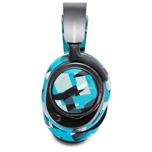 WC Side Plates for Arctis Nova Pro Wireless, Pro Wired & Nova Elite | Made by Wicked Cushions | Also fits Nova Pro Omni, 7, 7X & 7P | Cyan Prism - color: Cyan Prism