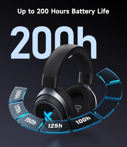 MCHOSE X9 Wireless Gaming Headset with 200 Hours Battery Life, 2.4GHz/Wireless/Wired, 53mm Driver, 7.1 Surround Sound, Low Latency Mic, RGB, Multi-Platform Compatibility, Mobile - color: Rose Red
