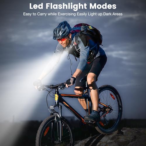 2026 Upgrade Wearable Bluetooth 5.4 Speaker, IPX6 Waterproof Clip on Wireless Speakers, Portable Speaker with RGB Lights and Flash, Built-in Mic,15H Playtime for Cycling/Home/Party/Beach/Outdoor(Red) - color: Black Red