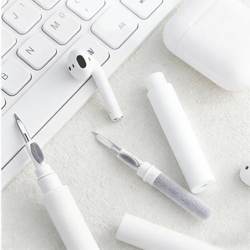 3 in 1 Cleaner Kit for AirPods Pro 1 2 3, Multi-Function Cleaning Pen with Soft Brush & Flocking Sponge for Bluetooth Earphones, Headsets Charging Case, iPhone, Laptop, Electronic Devices - size: 3 in 1