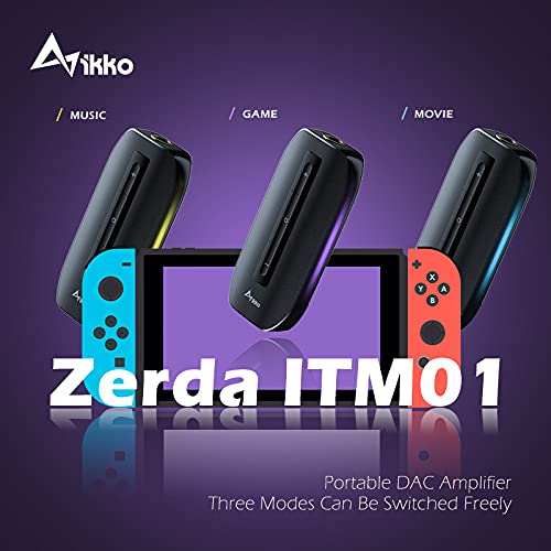 IKKO Zerda ITM01 External Sound Card, 3.5mm Portable Audio Detachable Magnetic Cable Headphone Adapter, Plug and Play,USB Gaming Dac Amp for iPhone iOS Headset PS4 Xbox Switch PC Laptop