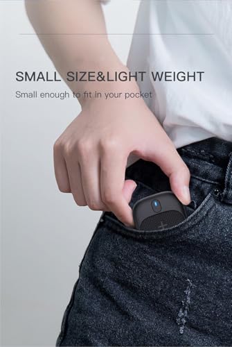 Portable Bluetooth Speaker Clip-On Compatible with Apple iPhone 17/16/16E/16 Pro/16 Pro Max/16 Plus IPX5 Stereo & Mic Setup/Magnet Mount/ 18 Hours+ Indoor/Home/Party/Outdoor/Beach/Travel