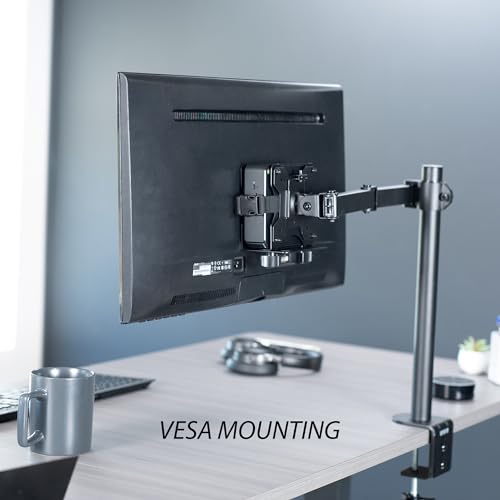 VIVO Adjustable Thin Client Mini PC Mount Bracket, CPU VESA Under Desk and Monitor Arm Computer Holder, Black, MOUNT-PC05C