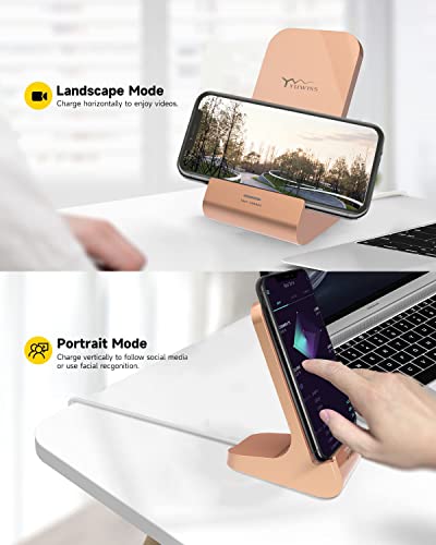 Z1 Wireless Charger Wireless Phone Charger Stand 10W Max Compatible with Apple iPhone 12/12 Pro Max/ 11Pro/11Pro Max/XR/XS Max/XS/X/8/8Plus, Samsung Galaxy - color: 1 Pack Pink
