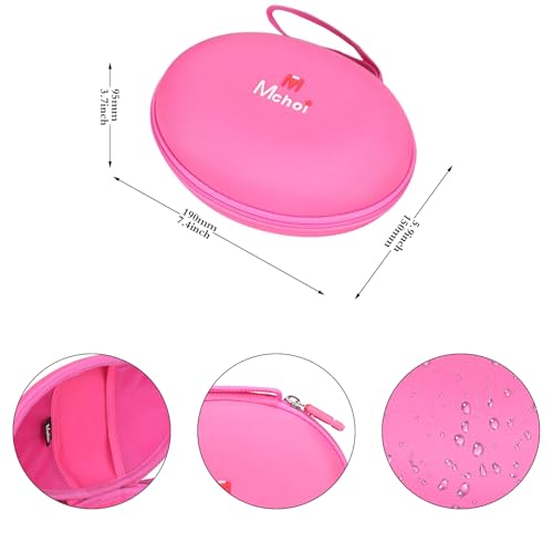 Headphone Case Fits for Beats Studio Pro/Solo 4 / Solo 3 / Studio 3 / for TOZO HA1/ for TOZO HT2 On-Ear Bluetooth Headphones, Case Only (Rose Red) - color: rose red