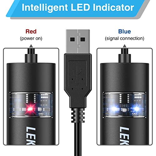 LEKATO USB MIDI Cable, MIDI USB Interface with Input & Output Connecting Piano Keyboard/Synthesizer for Editing & Recording Professional MIDI Cable Adapter with Windows/Mac for Studio -6.5Ft
