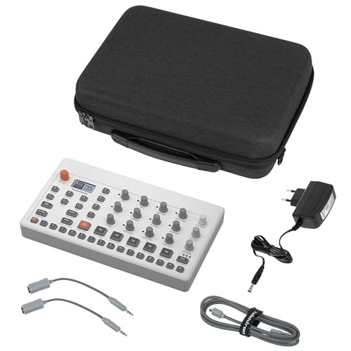 GEEKRIA Hard Shell Travel Case Compatible with Elektron Model Samples/Model Cycles, Audio Sampler Carrying Bag (Dark Gray)