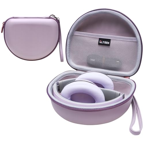 Case for Beats Studio Pro/Solo 4/Studio3/Solo3 Headphone PU Purple | Hard Carrying Travel Case for Beats Studio Pro/Solo 4/Studio3/Solo3 Wireless Headphone - color: Purple