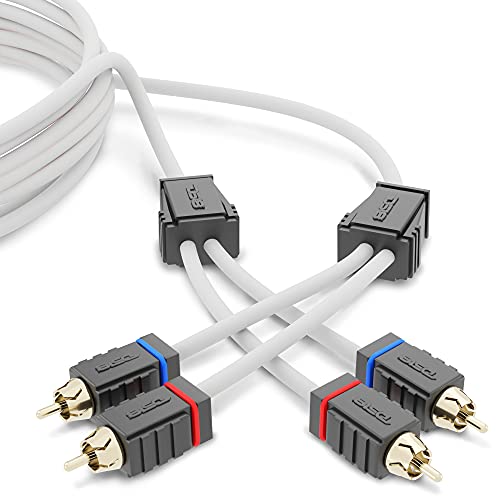 DS18 MOFCR-12FT 2 Channels OFC Marine RCA Audio Stereo Cable - 12 Feet - style: 12 Ft