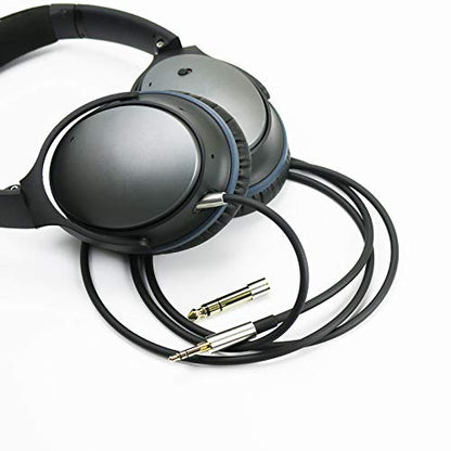 NewFantasia Replacement Audio Upgrade Cable Compatible with Bose 700, QuietComfort 25, QuietComfort 35, QC25, QC35 II, QC35, QC45 Headphones 3meters/9.9feet - size: 9.9 feet