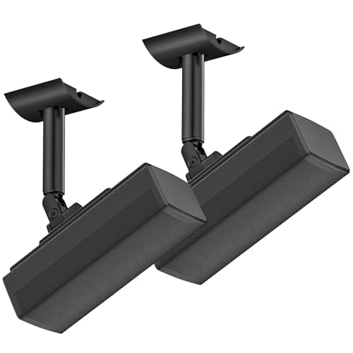Tiebutie Angle Adjustable Speaker Wall Mount for Bose Speakers - Ceiling & Wall Mount for Bose UB-20 Series II, SoundTouch, CineMate, Lifestyle, Acoustimass, Cube Surround Speaker Bracket, 2 Pack