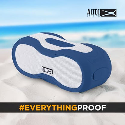 Altec Lansing - Portable Bluetooth Speaker, Waterproof IP67 - color: Periwinkle/White, size: Medium