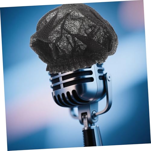 Yardwe 200pcs Microphone Windscreen Covers Recording Microphone Cover Disposable Mic Windscreen Noise Reduction for Events