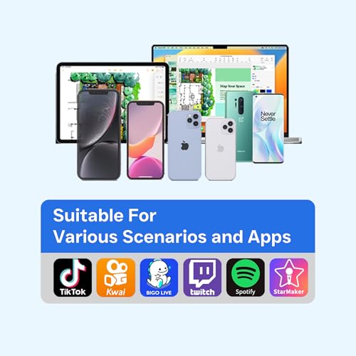 Wireless Lavalier Microphone Noise Cancelling for Android iPhone 15H Battery Life with Charging Case Lapel Micphone Wireless for Video Recording Podcast - size: USB-C