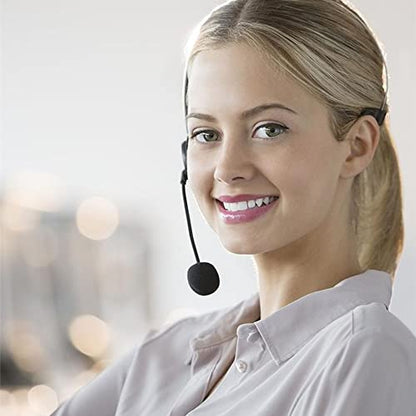 Dioche USB Headset, Call Center Headset with 300 Degrees Rotatable Noise Cancelling Microphone