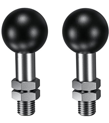 BRCOVAN 2 Pack, 1'' Ball Adapter with M10 x 1.25 x 15 Threaded Post